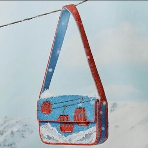 Anthropologie Fiona Beaded Bag: Ski Lift